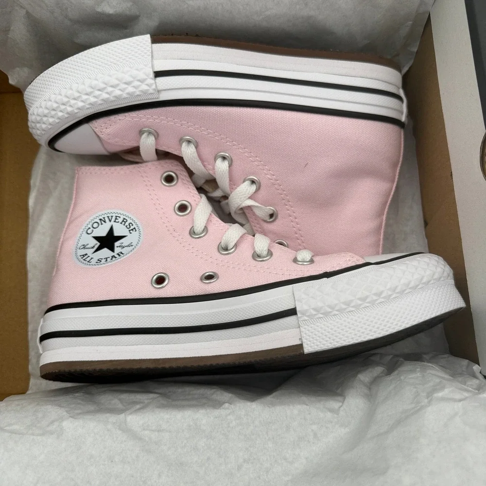 Converse CTAS EVA Lift Hi Shoes Youth Girls 12 Sugar Berry Pink A11832F